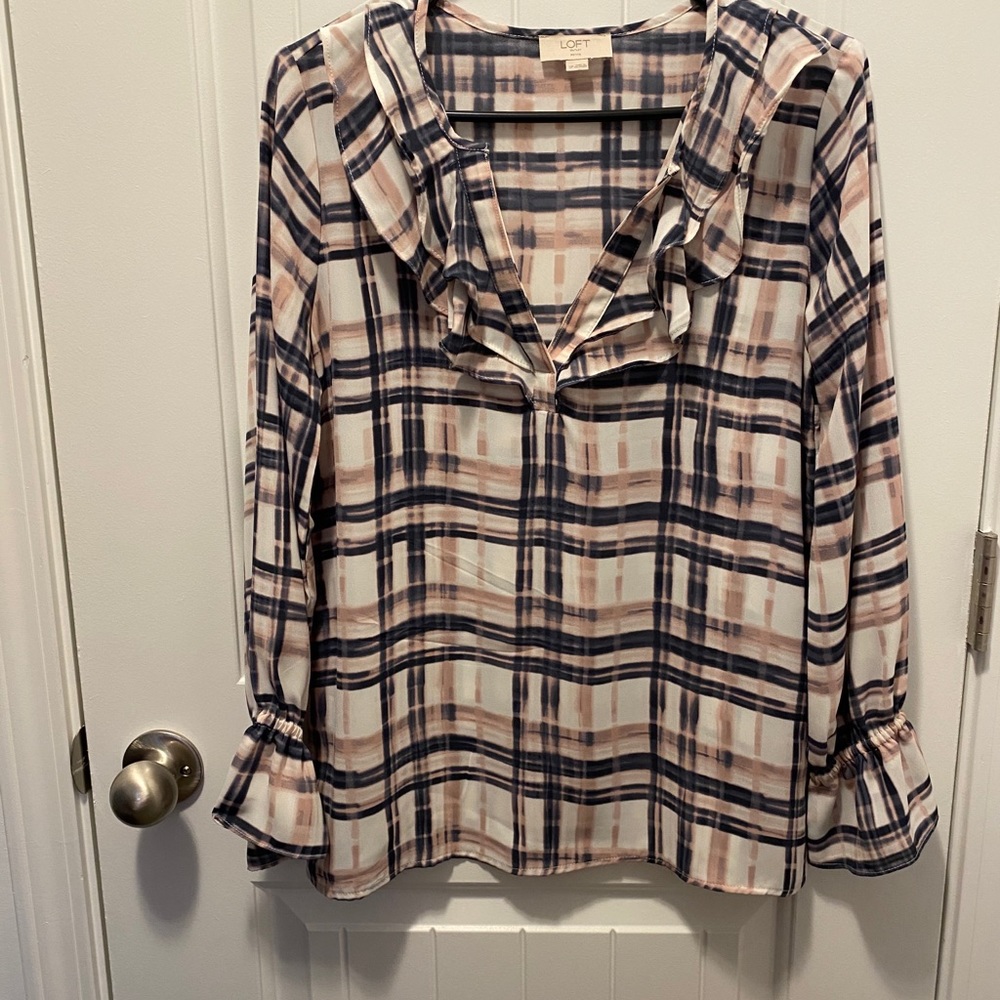 Loft poet sleeve blouse